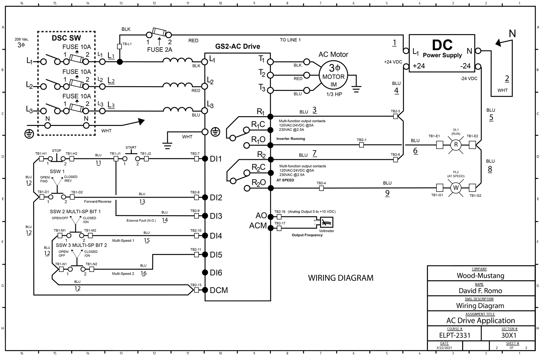 The Electrical Motors, Drafting, and Automation